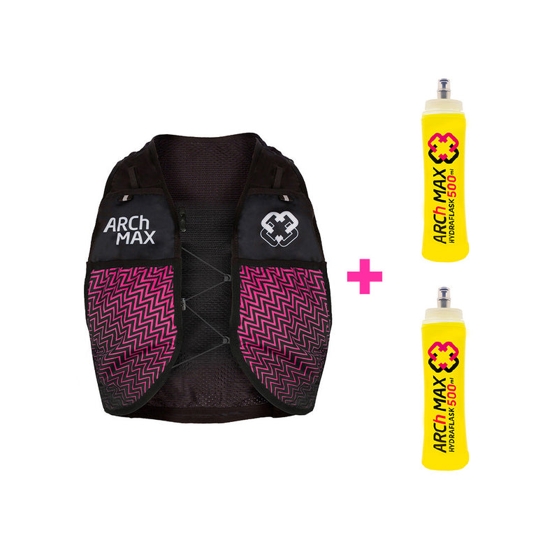 HV-6 Rosa Unisexe + 2 Hydraflask de 500ml